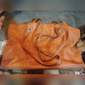Courtenay Tan Leather Tote Bag